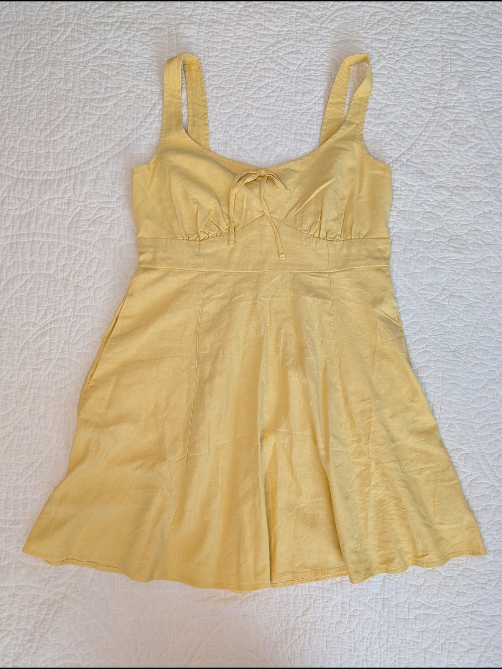 Old Navy Yellow Mini Sundress